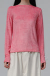 BASERANGE Long Sleeve T-Shirt TOOL-VE-AU23 Drunk Pink